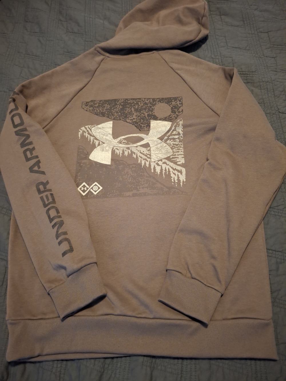 Under Armour Men's Hooded Sweatshirt - Taupe